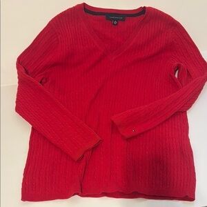 Tommy Hilfiger Red knit sweater XL women’s